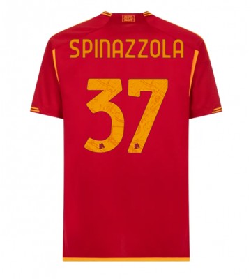 AS Roma Leonardo Spinazzola #37 Hemmatröja 2023-24 Kortärmad